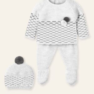 CONJUNTO 3 PZAS."POMPOM MOON"REF.9804
