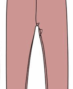 LEGGINS FELPA ROSA CINTURA AJUSTABLE REF.0401_25043